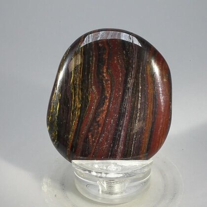 Tiger Iron Polished Flat Tumblestone ~45mm