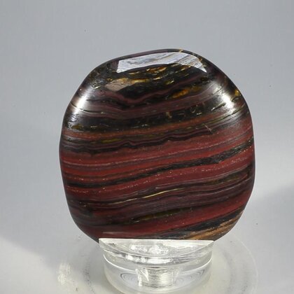 Tiger Iron Polished Flat Tumblestone ~45mm