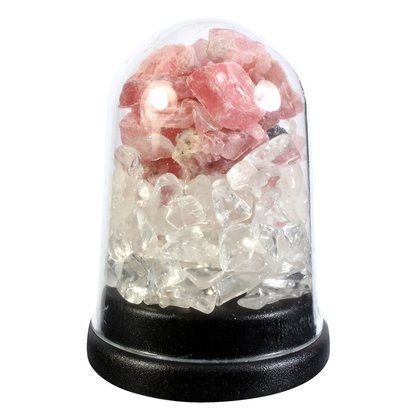 Rhodochrosite & Quartz Energy Dome