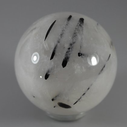 Tourmalinated Quartz Crystal Sphere ~5.5cm