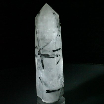 Tourmalinated Quartz Polished Point ~81mm