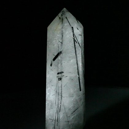 Tourmalinated Quartz Polished Point ~84mm