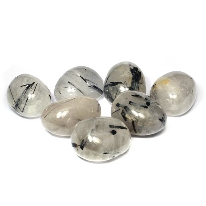 Tourmalinated Quartz Tumble Stone Extra Grade (20-25mm)