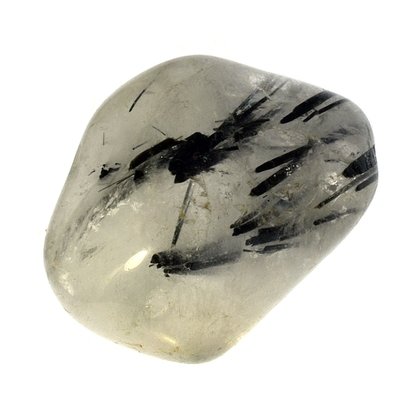 Tourmalinated Quartz Tumblestone ~34mm
