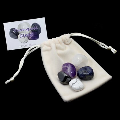 Tranquil Sleep Crystal Healing Pack & Reference Card