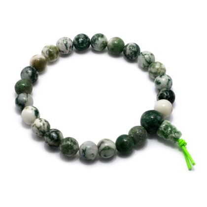 Tree Jasper Power Bead Bracelet