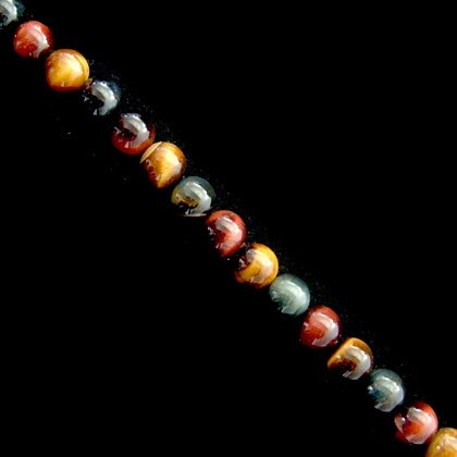 Tri Colour Tiger Eye Crystal Beads - 10mm