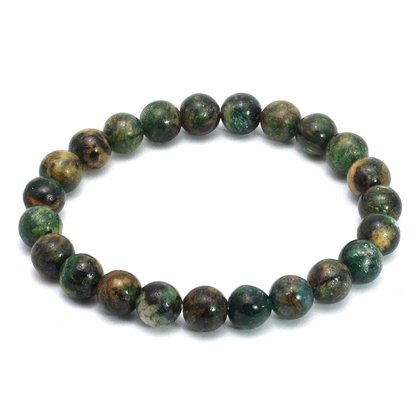 Trinity Stone 8mm Round Bead Bracelet