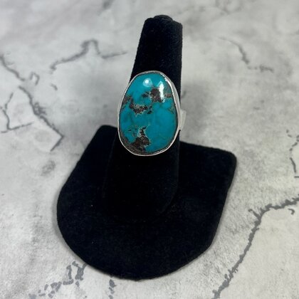 Turquoise 925 Sterling Silver Ring~8.25 US / Q 1/2 UK