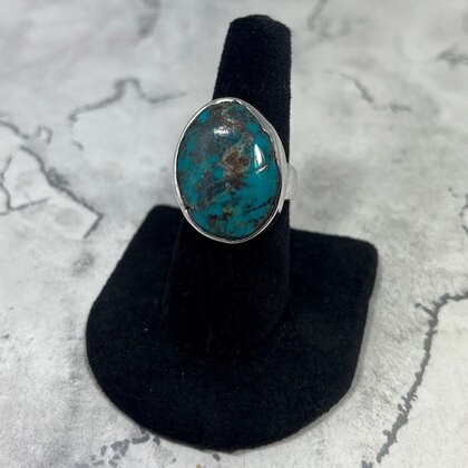Turquoise 925 Sterling Silver Ring~8.5 US / Q 3/4 UK