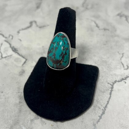 Turquoise 925 Sterling Silver Ring~9.5 US / S 1/4 UK