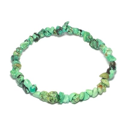 Turquoise Gemstone Mini Chip Bracelet