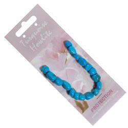 Chrysocolla Howlite Understanding Crystal Charm – Tumble Stone Keychain For Bag, Keys, Phone