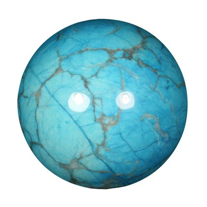 Turquoise Howlite Crystal Sphere ~4.5cm