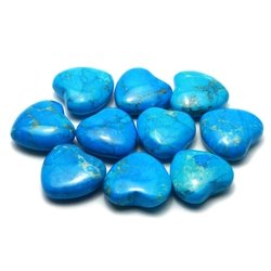 20-25mm 5 Pack Turquoise Howlite Tumble Stone 