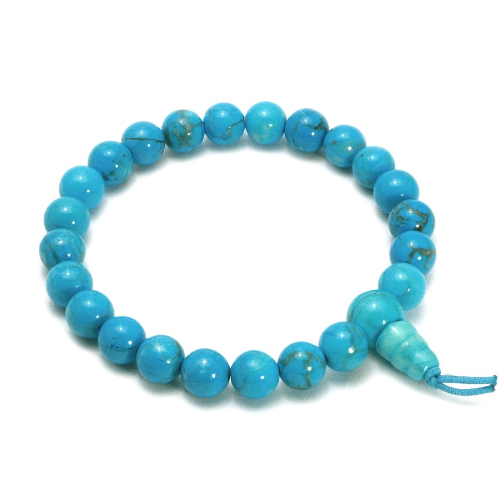 Turquoise Howlite Power Bead Bracelet