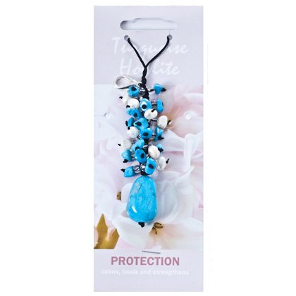 Turquoise Howlite Protection Crystal Charm
