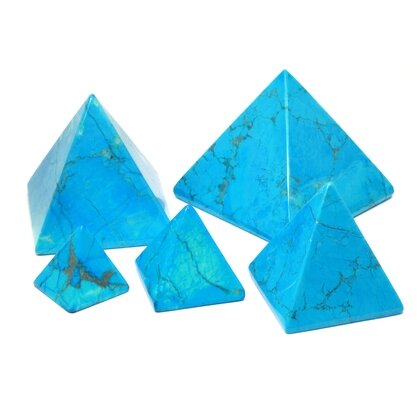 Turquoise Howlite Pyramid