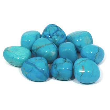 Turquoise Howlite Tumble Stone (20-25mm)