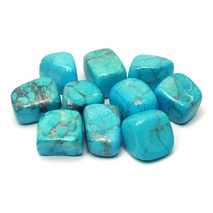 Turquoise Howlite Tumble Stone (20-25mm)