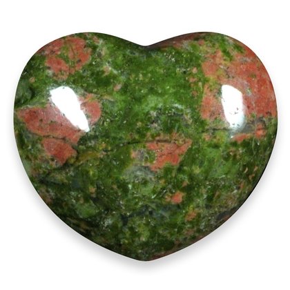 Unakite Crystal Heart ~45mm