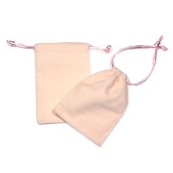 Velvet Gift Pouch - Pink (9.5cm x 7cm)