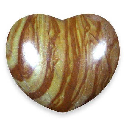 Walnut Jasper Crystal Heart ~45mm