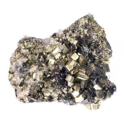 Sphalerite with Pyrite Healing Crystal ~45mm