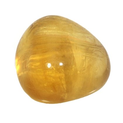 Yellow Fluorite Tumblestone ~26mm